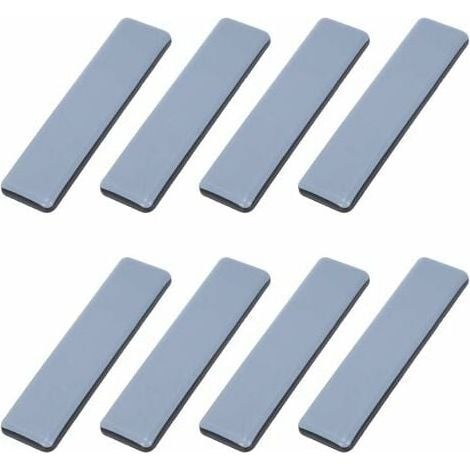 Patins Meubles Lourds Patins Téflon Auto-adhésif Rectangle Anti-vibration Patins Glisseurs pour Meubles Bleu/Black Dérapage Super planeurs (8 Pièces 25mm100mm) (1/4)