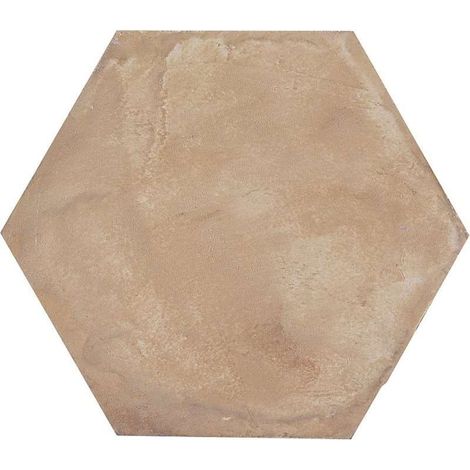 Alle Carrelage - Carrelage sol / mur hexagonal effet ciment 25 x 21.6 cm TERRA OCRA HEXAGONAL - Vendu par boîte de 1,17 m² (1/3)