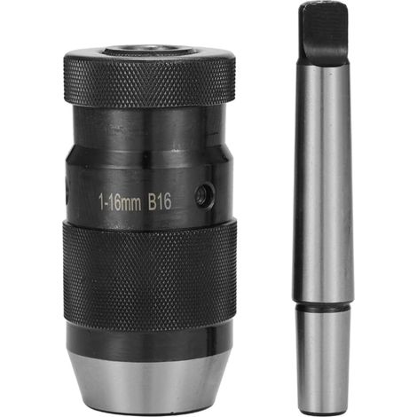 Mandril autoajustable MT2-B16 de 1-16 mm, herramienta de conversión de mandril sin llave para taladros, fresadoras y tornos. (1/5)