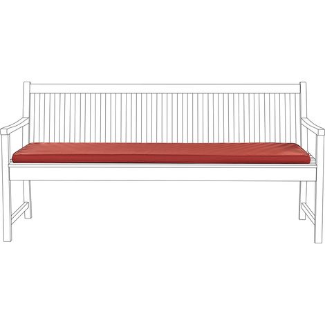 Cojín para banco de exterior impermeable rojo 169 x 50 cm Vivara (1/5)