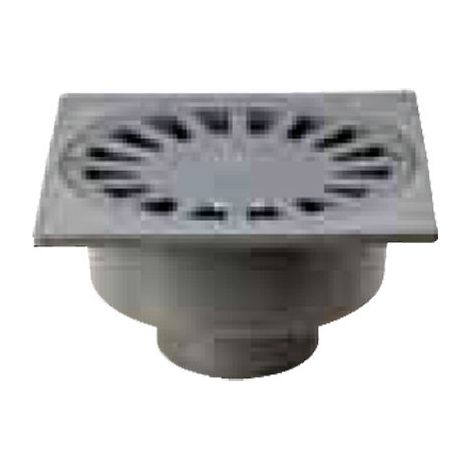 Sif PVC-Abfluss 20x20 Ausgang 75 Dunkelgrau 103201