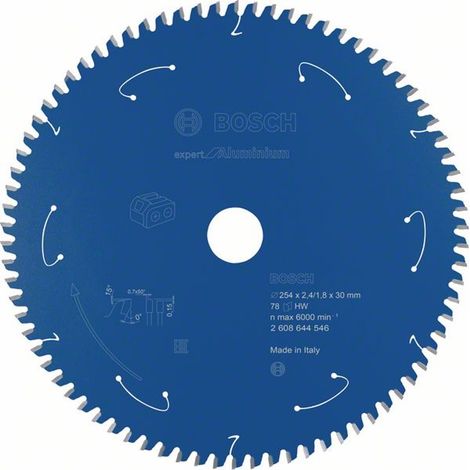 Bosch Expert for Aluminium 254x30x2.4/1.8x78T