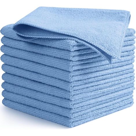 Mikrofasertücher 10er Pack, fusselfrei, hochsaugfähig, waschbar, für Küche & Auto (1/5)