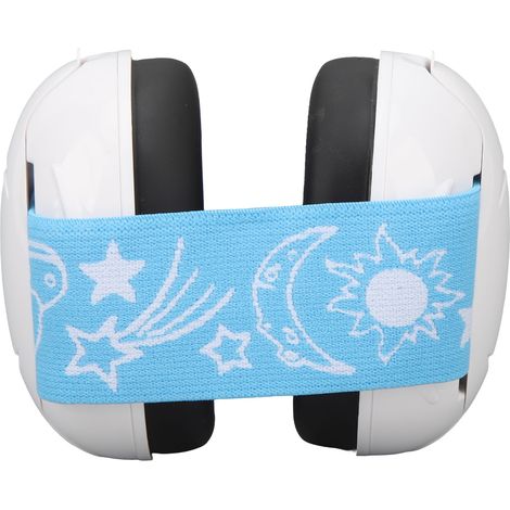 Bouchons d'oreilles antibruit pour bébés, protection auditive pour bébés et enfants jusqu'à 18 mois, bleus. (1/5)