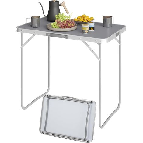 WOLTU Picnic Table, Folding Camping Table for Picnic Beach Outdoor Grey (1/5)