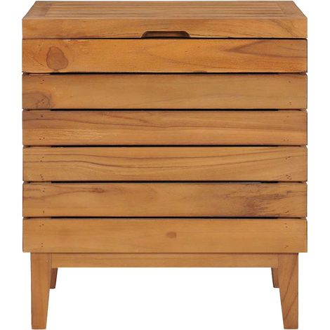 Maison Exclusive - Panier à linge 40x30x45 cm Bois de teck massif (1/5)