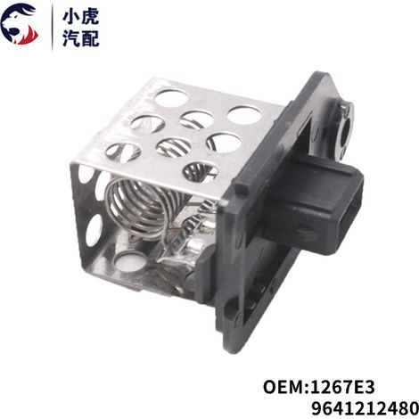 1267E3 9641212480 is a fan resistor suitable for Peugeot 206, 406, Citroen C3, and C8. (1/5)