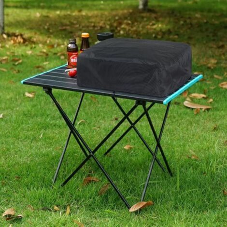 Housse de protection universelle en tissu Oxford 210D (dimensions : 57 x 48 x 23 cm), imperméable, anti-UV, noire  Réchaud à gaz  Barbecue d'extérieur (1/3)