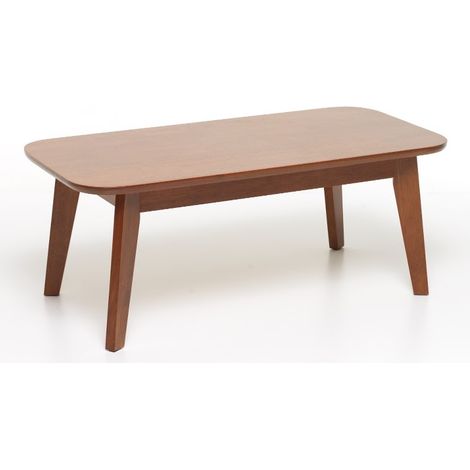 Tavolino da divano mod Cambridge in legno massello colore noce misura 106x53 cm