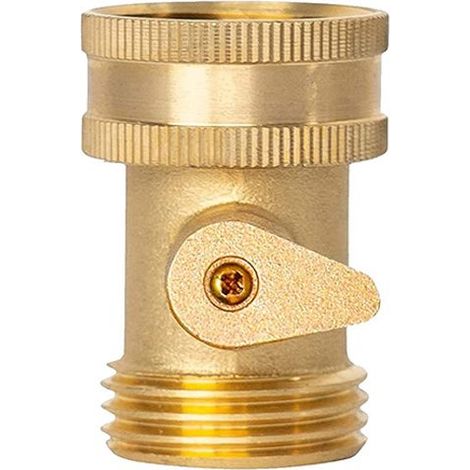 Satz mit 4 Messingkugelhähnen – 15 oder 25 mm Innendurchmesser – Vierteldrehventil für Wasserversorgung oder Luftkompressor (1/5)