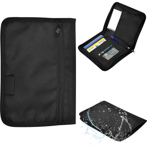 Car Document Holder, Glove Box Organiser Car Paper Pouch for Vehicle Documents Portable File Bag with Multiple Compartments Car Document Bag (1/5)