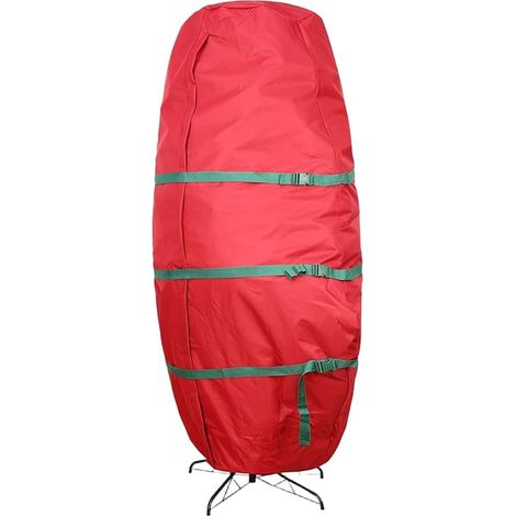 Housse Sapin Noël Imperméable 190cm Anti-Poussière(Red B) Tissu Oxford 210D, imperméable, anti- pour poussière, protection humidité, extérieur sécurisé (1/5)