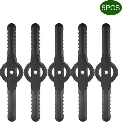 5PCS Lame en Plastique de Tondeuse à Gazon Lames De Rechange pour Coupe-Bordures Lame de Rechange pour Coupe-Herbe en Compatible avec les tondeuses 3 en 1, les mini tondeuses et les taille-bordures (1/5)