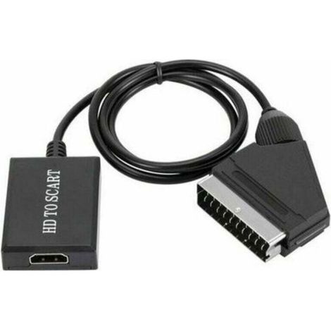 convertisseur hdmi vers péritel adaptateur audio vidéo hd 1080p pour hdmi vers péritel Sky Box Stb-- (1/3)