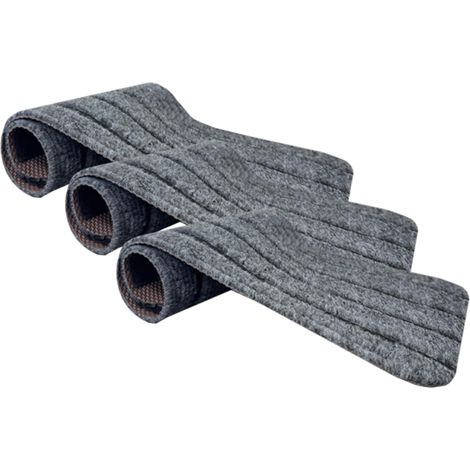 48,3 x 17,8 cm,Lot de 3 housses de protection pour escaliers, antidérapantes et résistantes aux intempéries, installation facile, tapis confortable pour remorque, extérieur, voyage (1/5)