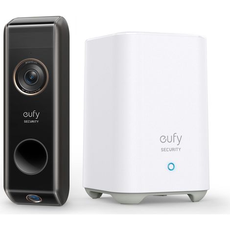 Eufy E8213 Security Video Doorbell 2 Pro con Homebase, doppio rilevamento del movimento, rilevamento dei pacchetti, 2K HD, riconoscimento famiglia, (1/4)