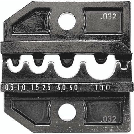 Rennsteig Werkzeuge  624 032 3 0 Crimpeinsatz Unisolierte Kabelschuhe, Unisolierte Verbinder  0.5 bi
