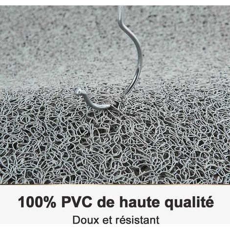 Tapis de Douche antidérapant, 60X60cm, Tapis de Bain de Sécurité Confort Doux avec Trous de Drainage, Tapis de Douche de Massage en PVC pour Zones Humides, Séchage Rapide (1/4)