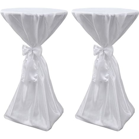 Nappe blanche avec ruban, 60 cm, 2 pièces (1/5)
