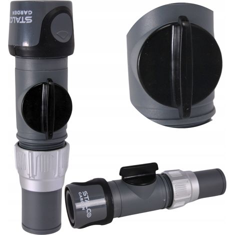 Schnellanschlussstecker für Gartenventile mit EIN/AUS-Steuerventil 1/2"