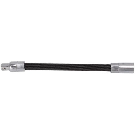 Poignée flexible pliable universelle pour rallonges de clés, 3/8 pouce, noire (1/5)