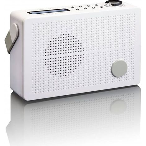 Radio portatile dabfm con sveglia bianca alimentata a batteria 3977424 3977424 (1/2)