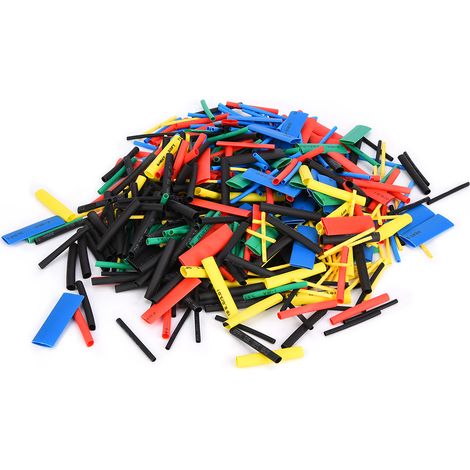 530 pièces de gaine thermorétractable isolée en polyoléfine pour câbles et fils électriques. (1/5)
