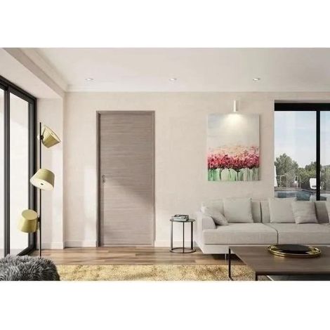 Optimum Verstellbarer Türblock Eiche Taupe 204x83 cm