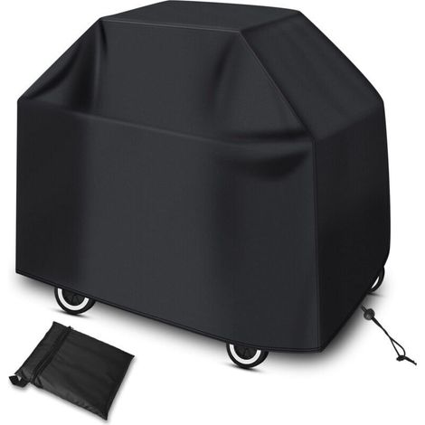 Housse Barbecue, Bache de Protection BBQ Exteri, Housse Plancha Imperméable, Protection UV, Coupe-Vent, Anti-poussière S)8066100cm Noir) (1/5)