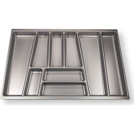 ORGA-BOX II Besteckeinsatz 800 mm silbergrau Besteckkasten für Nobilia-Schubladen bis Mitte 2013 (1/5)