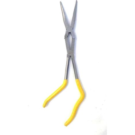 PINZA BECCO BECCHI DRITTI LUNGHI DOPPIO SNODO LUNGO 35 cm 14&quot MANICO INCLINA 690 (1/4)