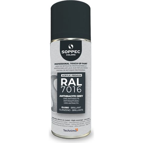 SOPPEC ACRYL PREMIUM RAL7016 BRILLANT 400ML ( gris anthracite) - SOPPEC - 424125