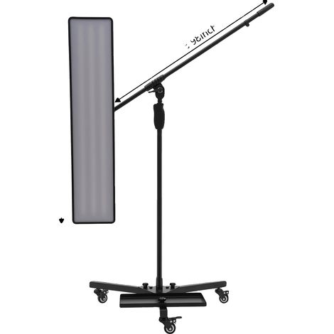 Outil de réparation de dents, panneau lumineux rotatif à 360°, tige verticale à hauteur réglable de 110 à 163,5 cm, taille du panneau lumineux 19,5 x 92 cm, LED haute luminosité, puissance d'environ 1 (1/5)