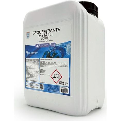 Sequestrante per metalli liquido piscina San Marco da 5 lt