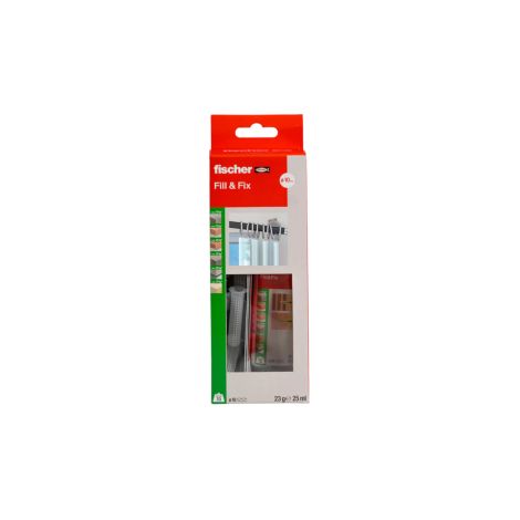 Kit de re'paration de fixation Fill and Fix Fischer 25 ml pour re'parer les trous dans les charnie'res