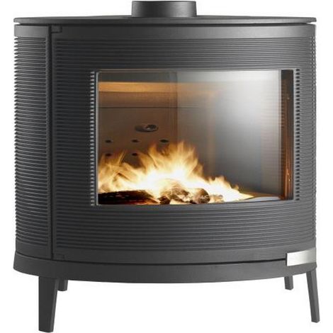 estufa de leña de hierro fundido 9kw antracita - p647844 - invicta - (1/3)