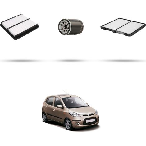 Kit tagliando 3 filtri compatibile con Hyundai i10 1.1 51kw dal 2011 (1/5)