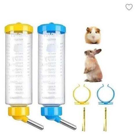 2 Biberon Lapin Biberon Cochon d'Inde Biberon Lapin Nain pour Cage Biberon Rongeur Abreuvoir Lapin Distributeur Eau Lapin 250ML