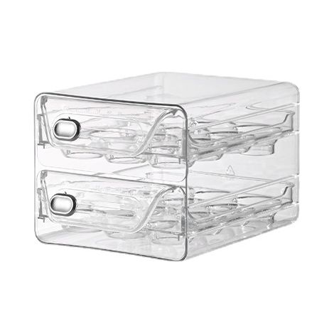 Organizer per portauova per frigorifero, portauova riutilizzabile di grande capacità, organizer per portauova per credenza da cucina, 24 scomparti