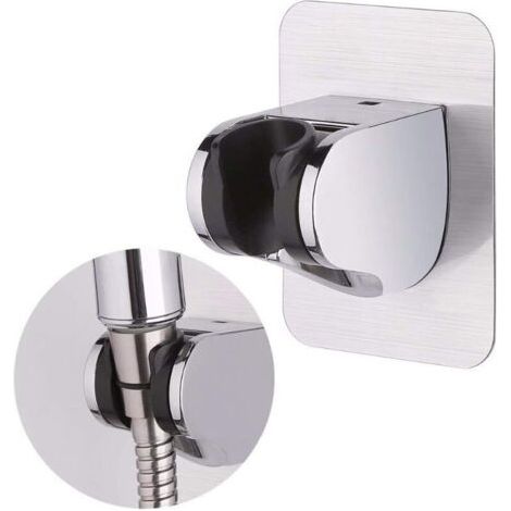 Support de douche, 3M Autocollant Support de Pomme de Douche Mural Détachable Avec à Angle Réglable, Imperméable, Heavy Duty, mural pour salle de bain Hôtel,1PCS (1/5)