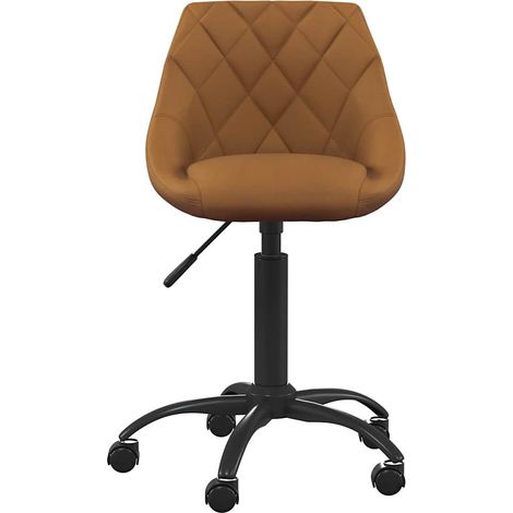Maison Exclusive - Bürostuhl Braun Samt (1/5)