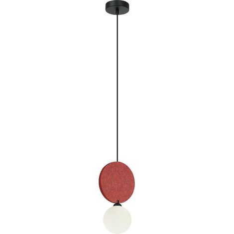 Lámpara colgante Andrea 1 G9 negra Italux PND-59779-1M-RED (1/2)