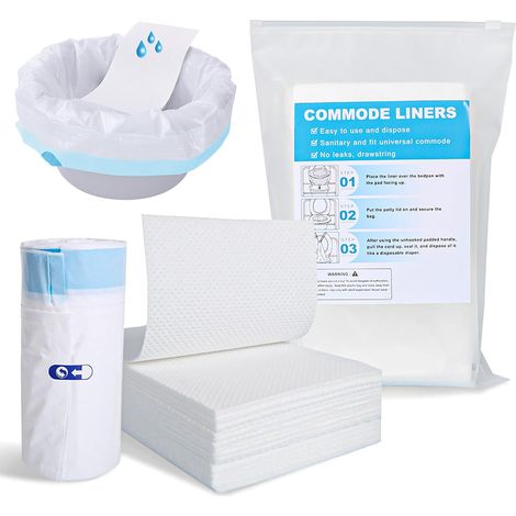 20Pcs 53x40cm Sac Poubelle pour Chaise percée de Chevet Sac Hygiénique (1/5)