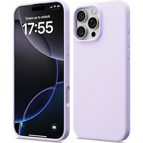 Coque en silicone liquide compatible avec l'iPhone 17 Pro Max 6,9 pouces, ultra-fine, antichoc et souple, protection intégrale et légère, rouge. (1/5)