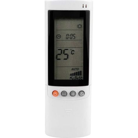 Télécommande - Pour Climatiseur - Compatible Airwell Electra Et Gree - Alimentation 2 Piles AAA - Blanc - 1 Pièce (1/4)