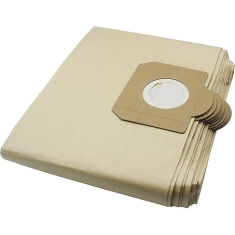 Lot de 10 sacs filtrants en papier compatibles avec les sacs Karcher WD3 WD3P Aspirateur humide et sec Part A 2204, A 2234 PT, A (1/4)