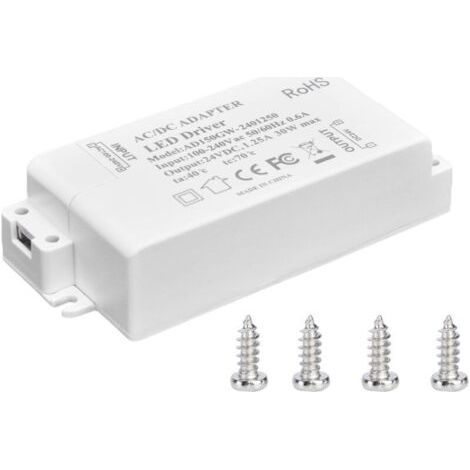 BARKBUSTERS Transformateur de lumière LED 30W DC 24V 1.25A, alimentation à tension constante AC 100‑240V, accessoires d'éclairage pour bande LED (1/2)