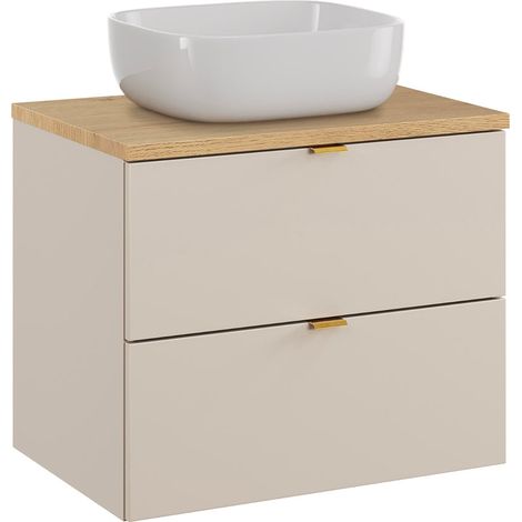 Mobile bagno con lavabo Azel cachemire 60cm (1/4)