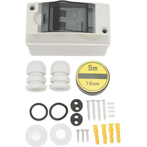 2-poliger Miniatur-Leistungsschalter DC 12 V bis 400 V AC 90 V bis 400 V, Solartrennschalter für Wohnmobile und Solaranlagen