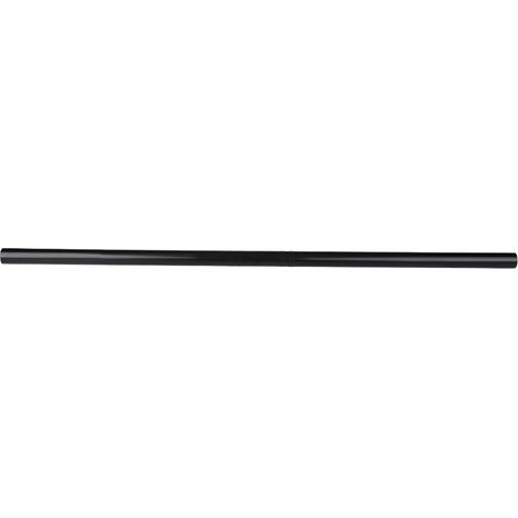 Guidon plat rétro moto noir 22mm, barre droite universelle pour custom café racer (1/5)